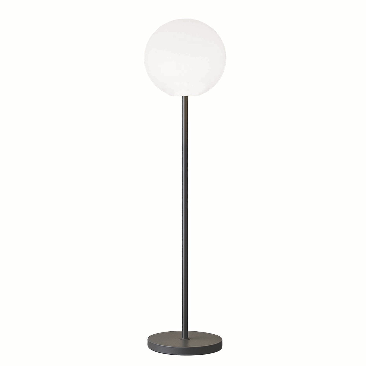 Wiederaufladbare leuchtende Stehlampe mit Metallfuß skandinavisches Design LED warmweiß/weiß dimmbar LUNY TALL H150cm