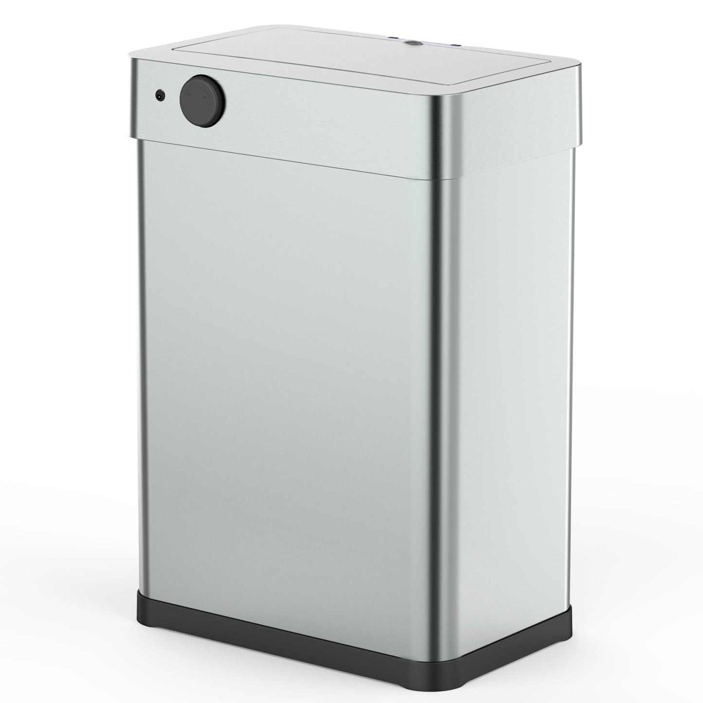 Poubelle de cuisine automatique design 60L DAYTONA en acier INOX avec cerclage