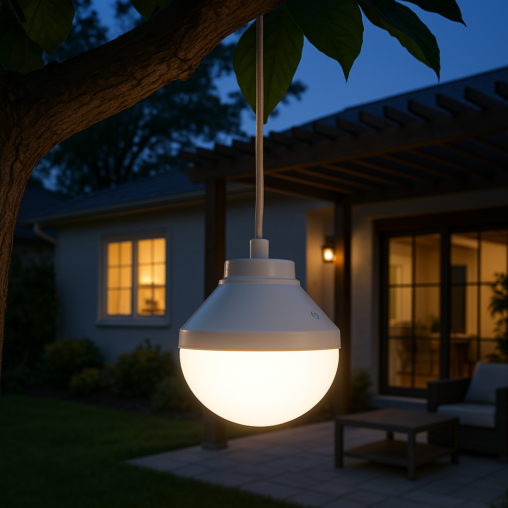 Ampoule LED rechargeable LYS 900 Lumen blanc et multicolore avec télécommande H11cm