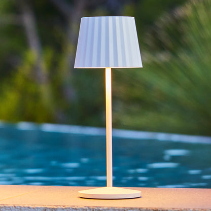 Lampe de table sans fil LED blanc chaud ABBY WHITE H30cm