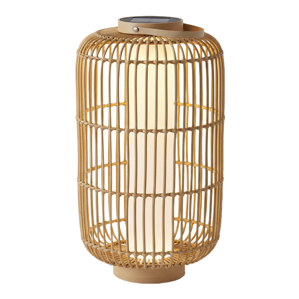 Lanterne solaire décorative avec base LED solaire rechargeable LED blanc chaud MARIEL TALL H60cm