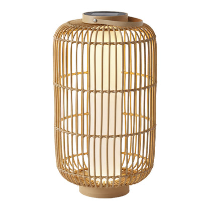Lanterne solaire décorative avec base LED solaire rechargeable LED blanc chaud MARIEL TALL H60cm