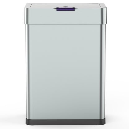 Poubelle de cuisine automatique design 60L DAYTONA en acier INOX avec cerclage