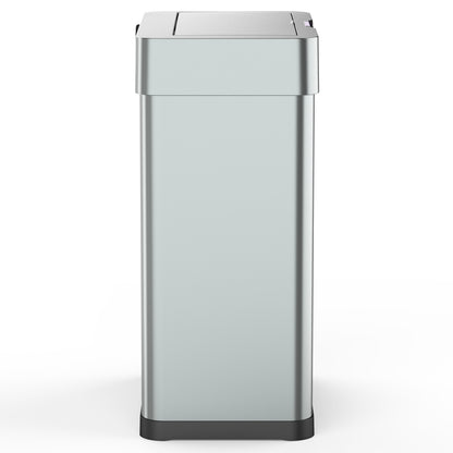 Poubelle de cuisine automatique design 60L DAYTONA en acier INOX avec cerclage