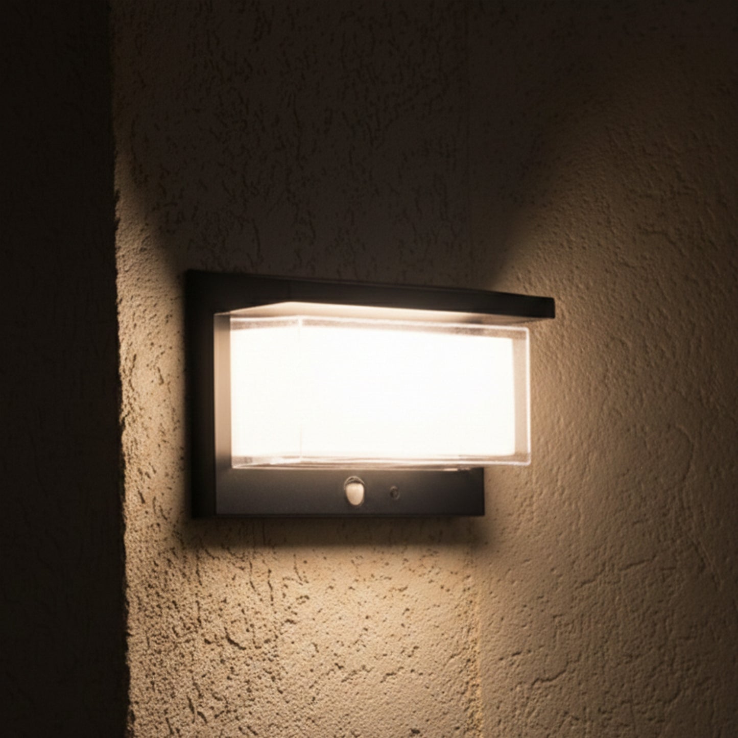 Applique murale solaire avec détecteur de mouvement ZEANY LED blanc chaud H15cm