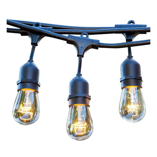 Guirlande lumineuse extérieure 6m avec 10 ampoules LED filament E27 blanc chaud MAFY LIGHT