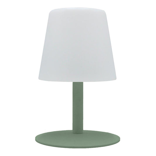Akku-Tischleuchte Stahlfuß olivgrün LED warmweiß/weiß dimmbar STANDY MINI Olive H25cm