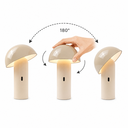 Kabellose Tischlampe verstellbarer Kopf warmweiße LED TOD WHITE H28cm