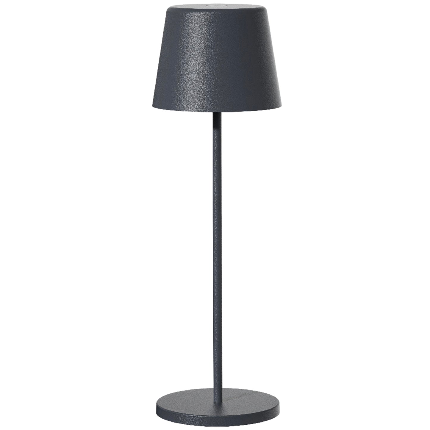 Tischleuchte Touch Wireless Aluminium grau LED weiß dimmbar KELLY ROCK H39cm