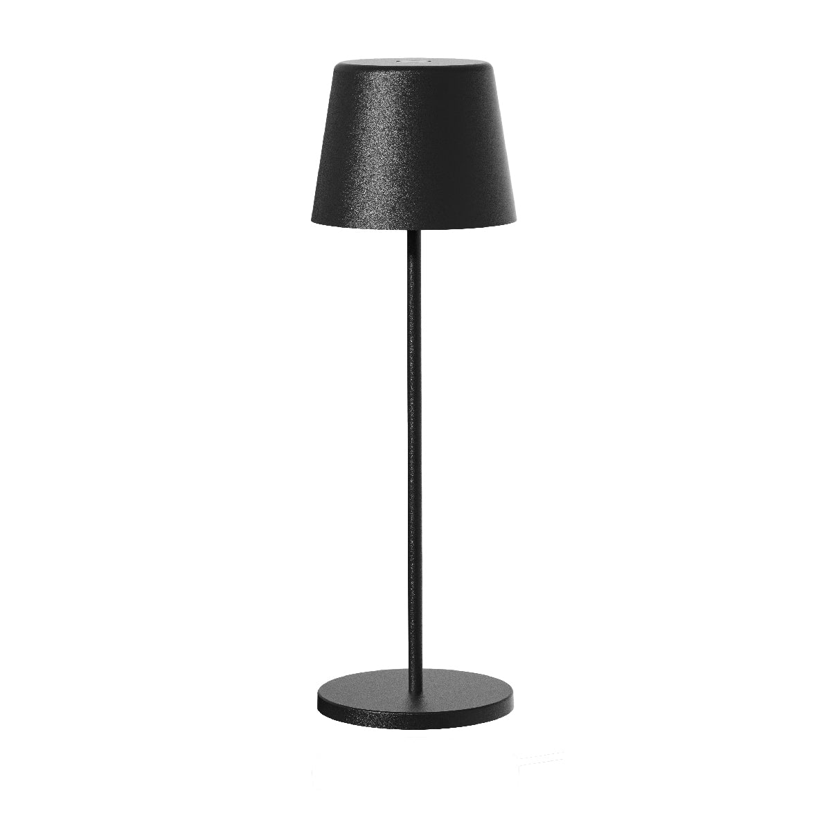 Lampe de table touch sans fil en aluminium noir KELLY BLACK LED blanc dimmable H38cm