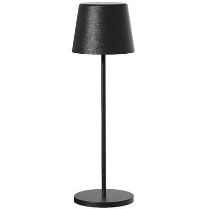 Lampe de table touch sans fil en aluminium noir KELLY BLACK LED blanc dimmable H38cm