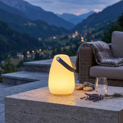 Lampe nomade LED blanc chaud/multicolore dimmable LAURY H28cm