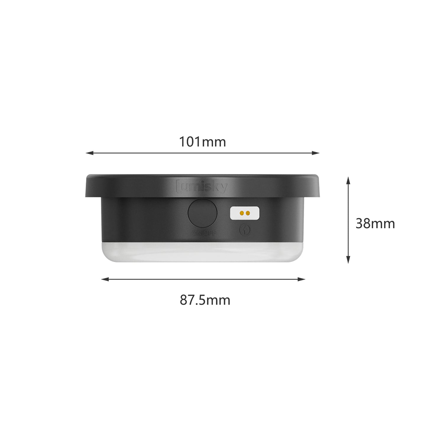 Module solaire LED rechargeable SUNNY SMALL ROUND 100 lumens D10 cm