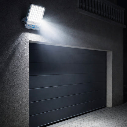 Projecteur solaire éclairage très puissant LED blanc chaud/ froid TITAN avec panneau solaire déporté et télécommande H30.5cm