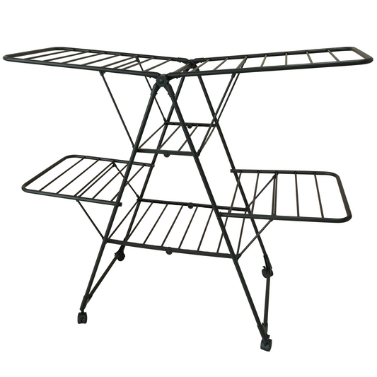 Séchoir à linge pliable étendoir multifonction 26M ALBA Couleur noir