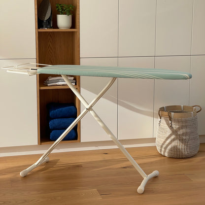 Table à repasser pliable BERMUDE en acier 124x40 H94cm avec repose fer et repose centrale vapeur