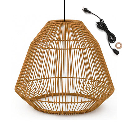 Suspension sur secteur pour l'extérieur MAYA OUTDOOR CABLE en poly rotin style bohème 5m de longueur de câble