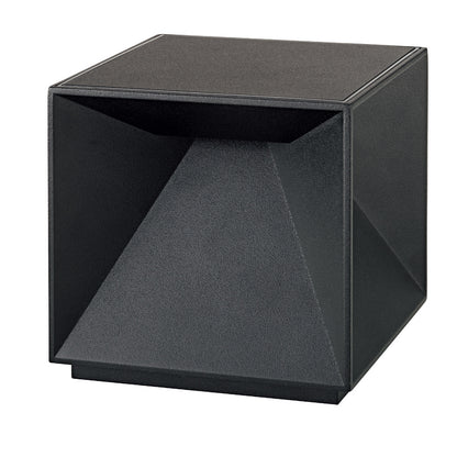 Lampe de table cubique en aluminium noir LED blanc chaud dimmable CUBOX BLACK H10 cm