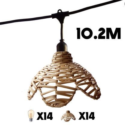 Guirlande connectable FLOWER 14xE27 10M