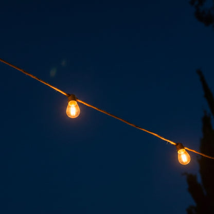 Solar-Lichterkette 10 warmweiße transparente LED-Leuchtmittel FANTASY CORD SOLAR 7,50m