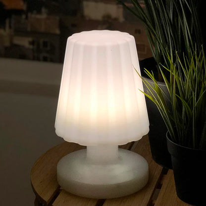 Mini lampe à poser rechargeable sans fil LED blanc chaud dimmable LADY MINI H22cm