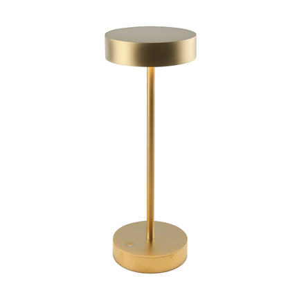 Lampe de table sans fil dimmable en aluminium dorée LED SANDY GOLD H33 cm