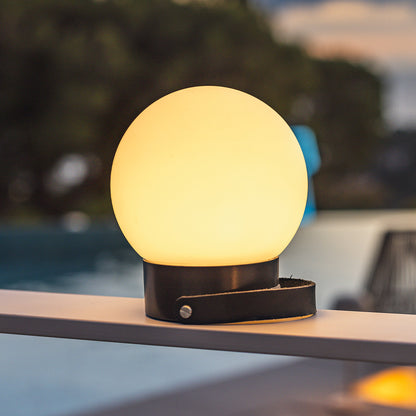 Baladeuse sans fil et solaire LED blanc chaud  GLOBY NOMAD H23cm