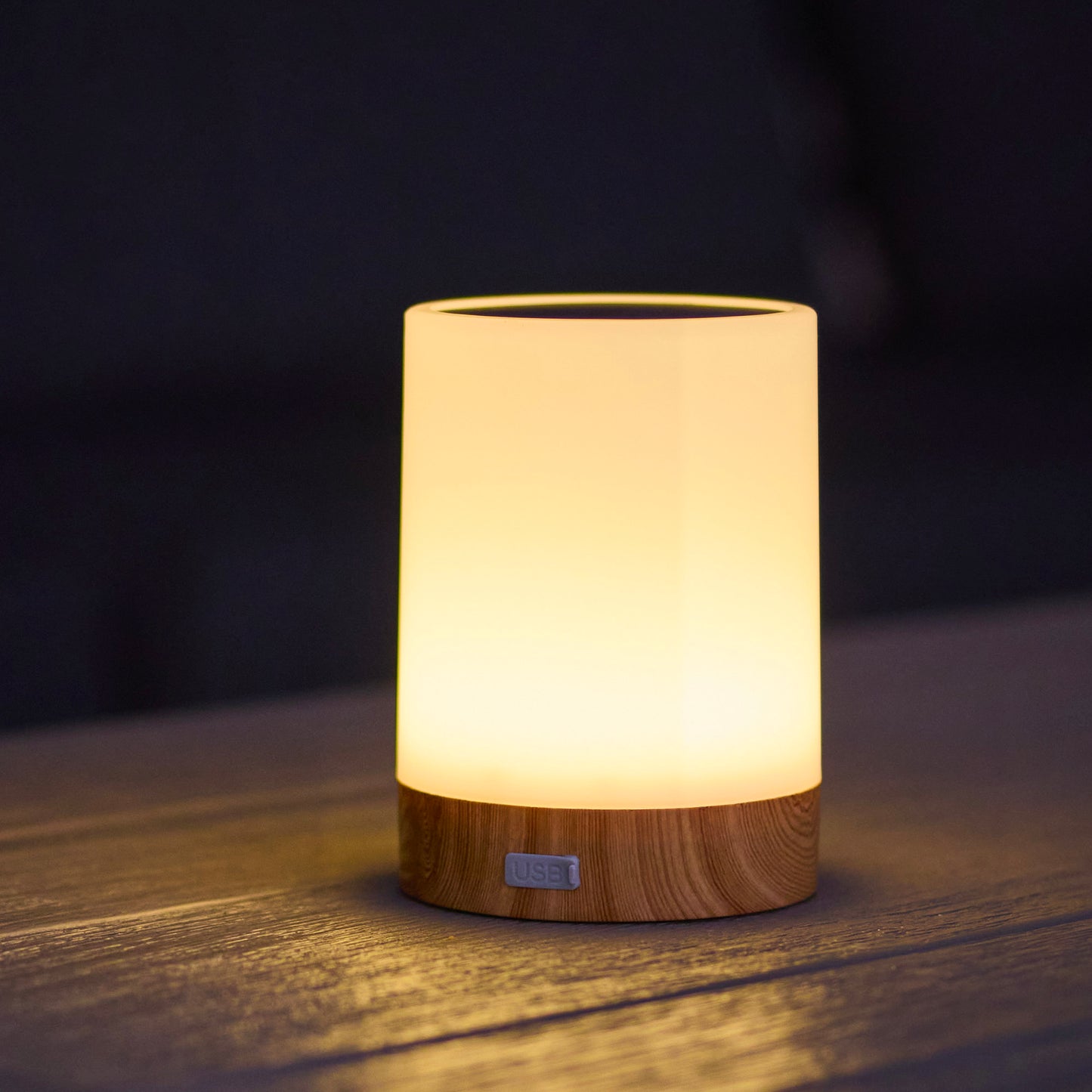 Lot de 2 Lampes de table solaires LED blanc dimmable 2x DUOLIGHT H13cm