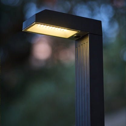 Lot de 4 balises solaires à piquer LED blanc chaud / froid 4X TORLY H40cm