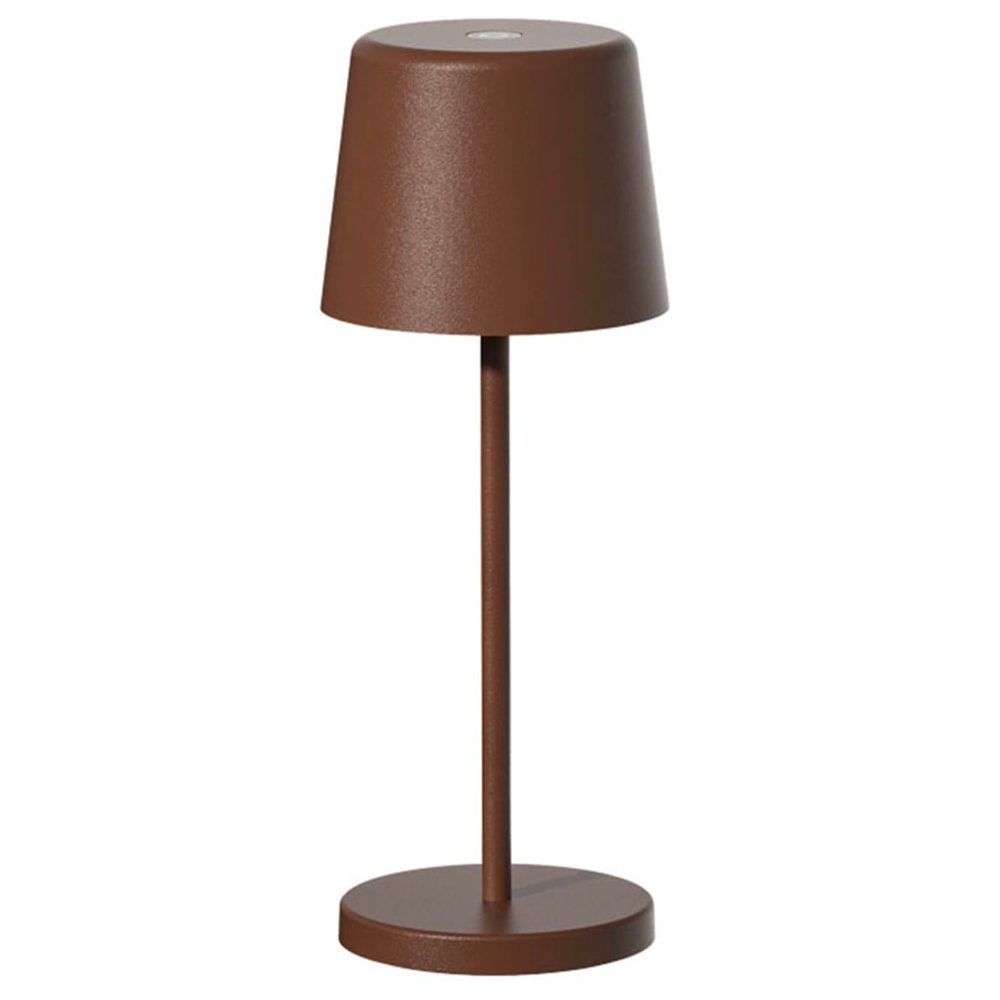 Mini lampe de table touch sans fil en aluminium bronze LED KELLY MINI VINTAGE blanc dimmable H22cm