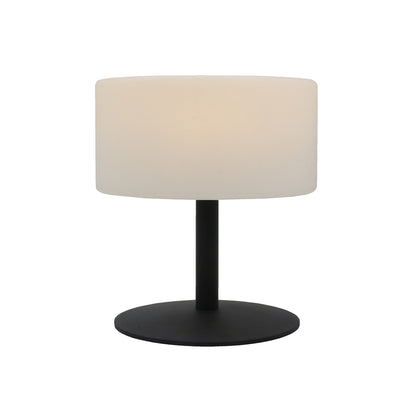 Lampe de table sans fil pied en acier gris LED blanc chaud/blanc dimmable ATLAS Rock H20cm