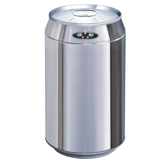 Poubelle de cuisine automatique 30L CAN en acier INOX forme canette avec seau - REDDECO.com