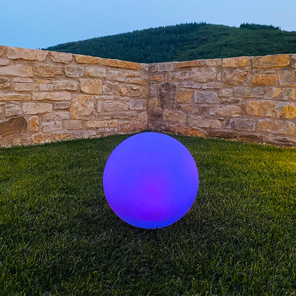 Lot de 2 Boules lumineuses solaire flottante à piquer ou à poser LED blanc/multicolore SOLSTY ∅30cm