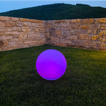 Lot de 2 Boules lumineuses solaire flottante à piquer ou à poser LED blanc/multicolore SOLSTY ∅30cm