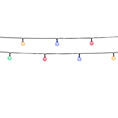 Solarlichtgirlande 20 bunte LED-Blitzkugeln FESTY COLOR 5,80m