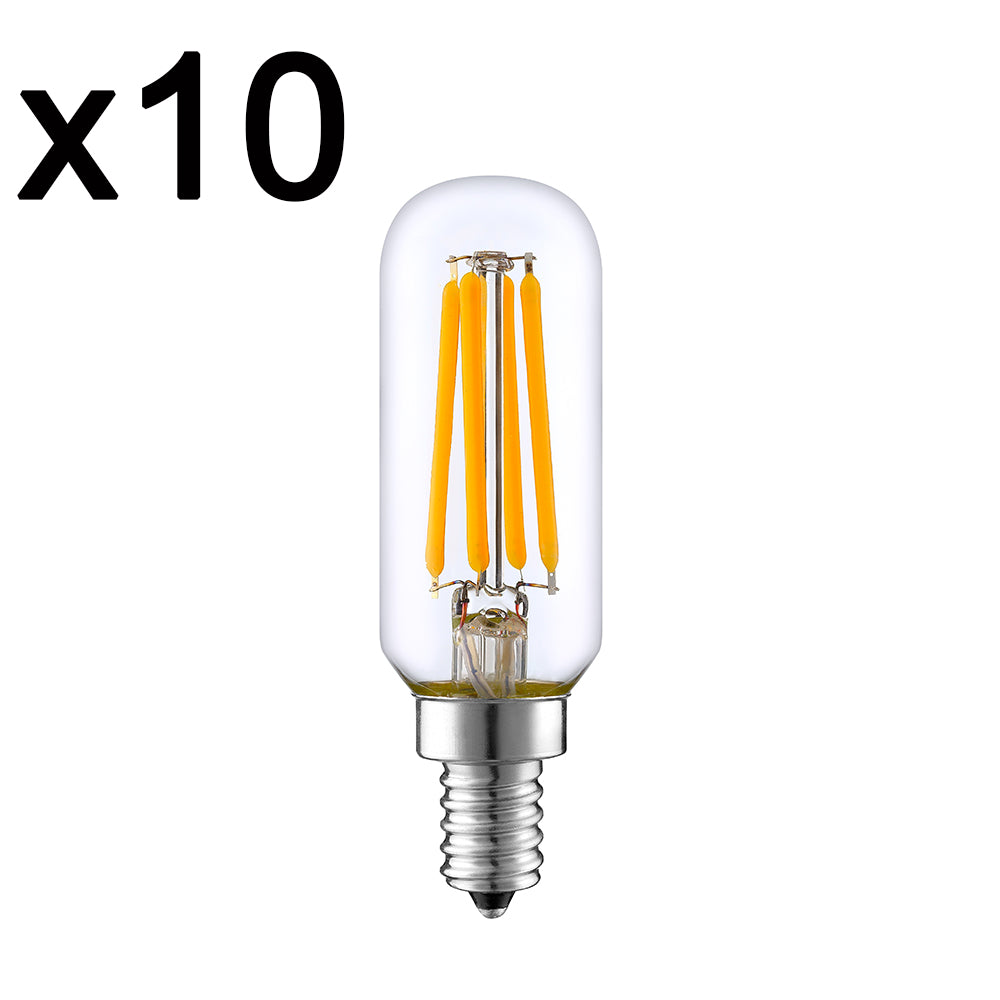 10er Set LED Glühlampe E14 warmweiß PLUTON T25 4W H9cm