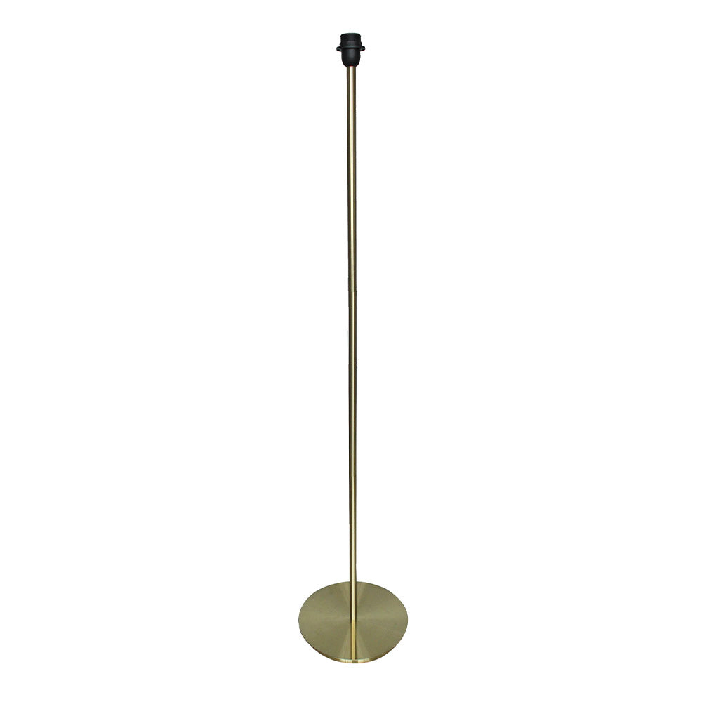 Pied de lampadaire d'intérieur ROBERTO GOLD finition laiton en métal pour abat-jour H145 cm