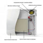 Radiateur électrique noir à inertie sèche bloc CERAMIQUE + facade VERRE écran LCD 1500W GLASS Norme NF